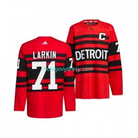 Pánské Hokejový Dres Detroit Red Wings DYLAN LARKIN 71 Adidas 2022-2023 Reverse Retro Červené Authentic